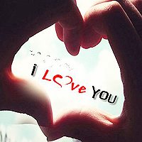 心型手势,微博头像,QQ头像