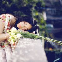 女生头像泡泡花